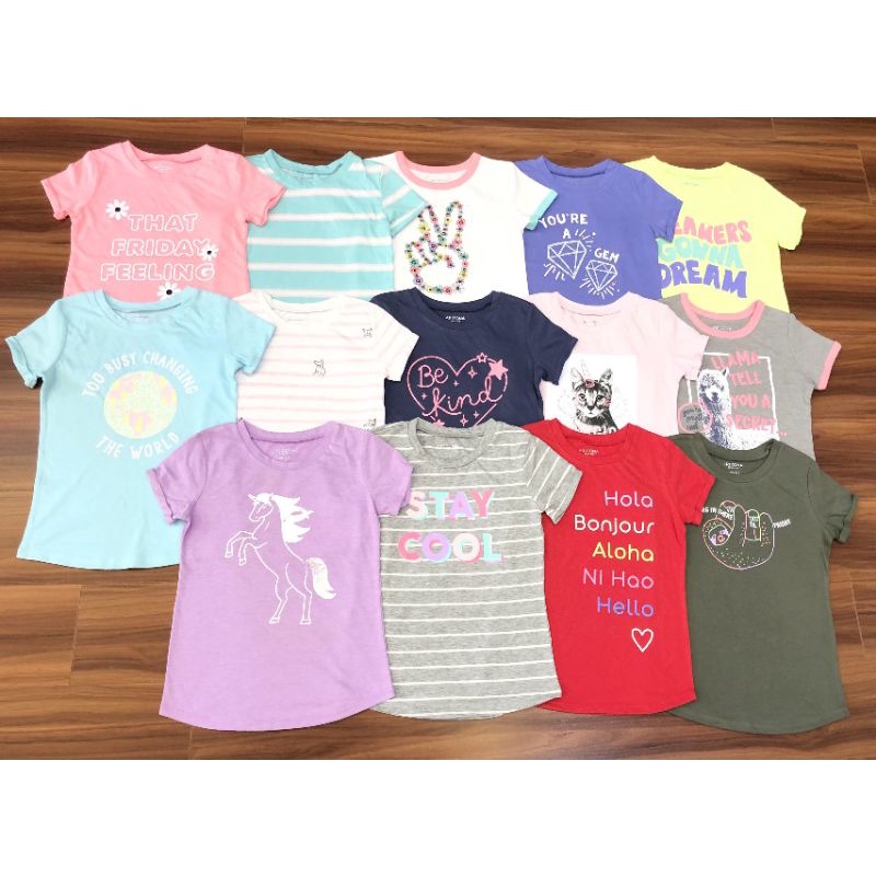 Áo thun ngắn tay cho bé gái 6- 20 tuổi (22-55kg)