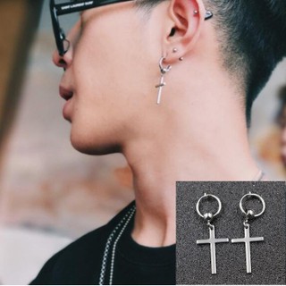Bông Tai Nam Dạng Kẹp không Cần Bấm Lỗ Tai