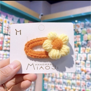 Kẹp tóc bằng len handmade nhiều màu sắc