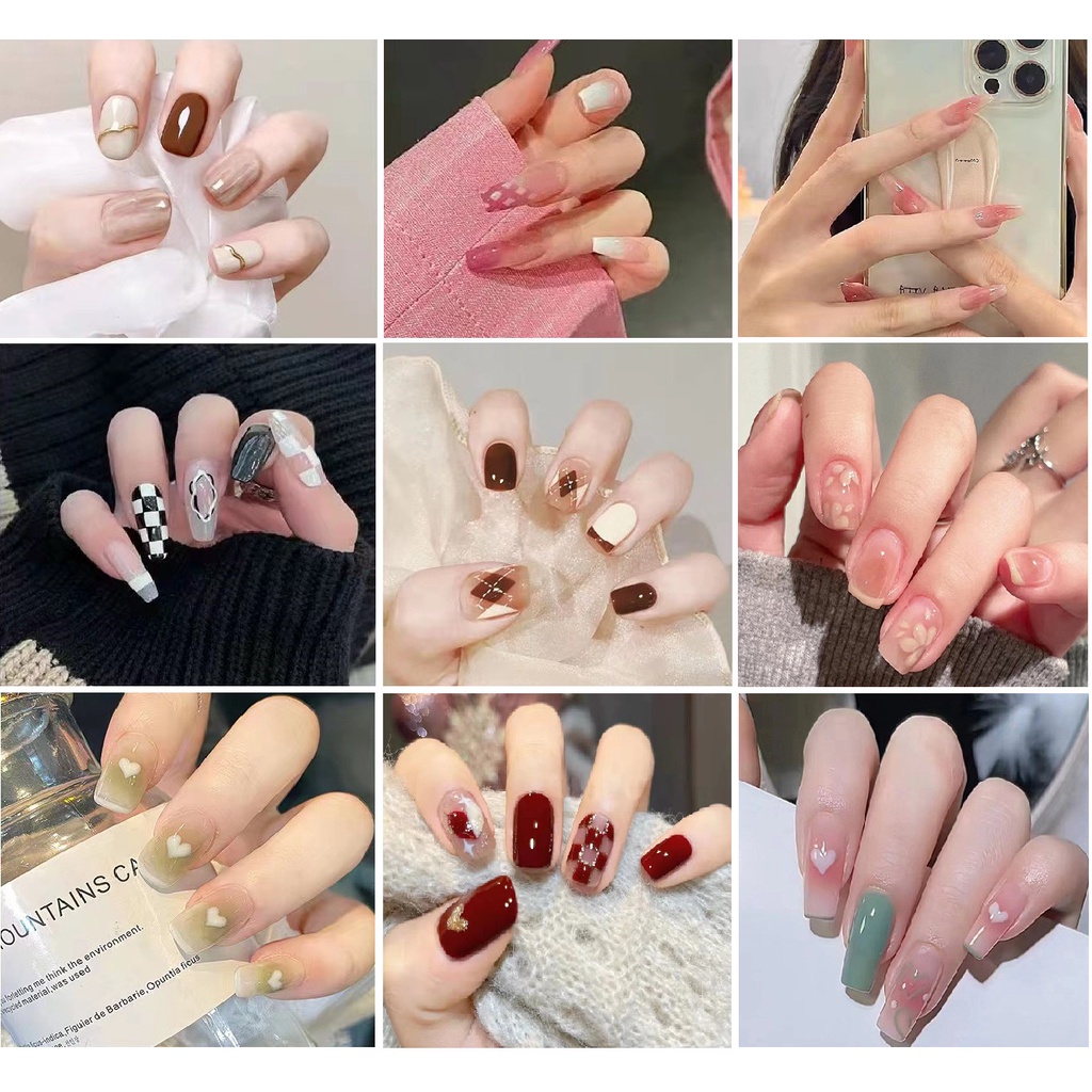 Bộ 24 Móng Tay Giả, Nail Mẫu A