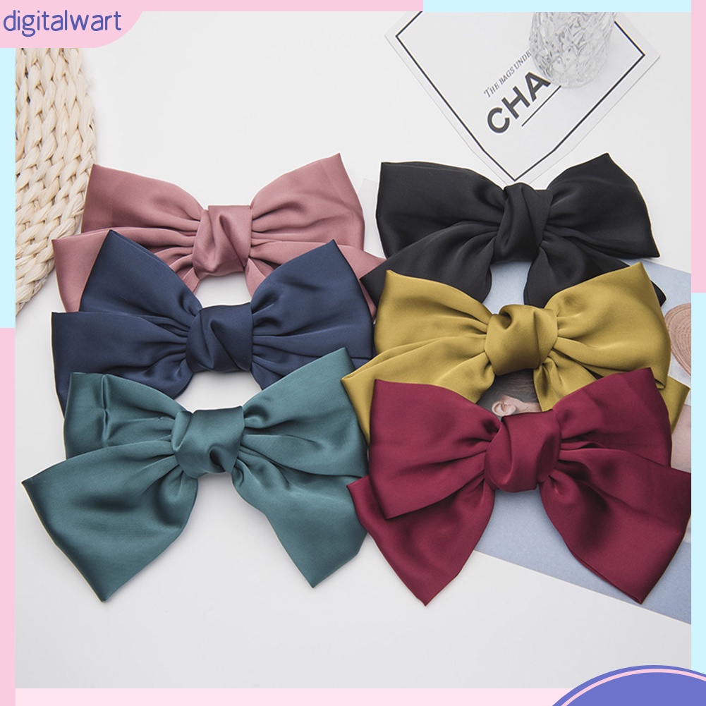 Kẹp tóc hình nơ lớn nhiều màu tùy chọn dễ thương