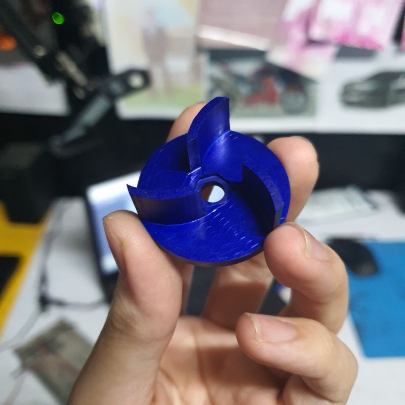 Cánh Bơm Cho Máy Bơm Nước Mini V2 Bằng Nhôm CNC