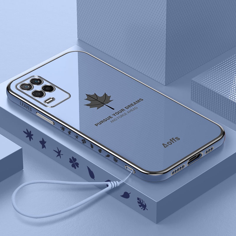 Ốp Điện Thoại Mềm In Họa Tiết Lá Phong Cho oppo realmeV7 5g realmeGT realmeV8 5g realmeV15 realmeV11 realmeC11