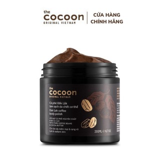 Tẩy Da Chết Body Cocoon, Tẩy Da Chết Toàn Thân Cà Phê Đắk Lắk Toàn Thân Giúp Da Mịn Màng Trắng Sáng 200ml- CC08