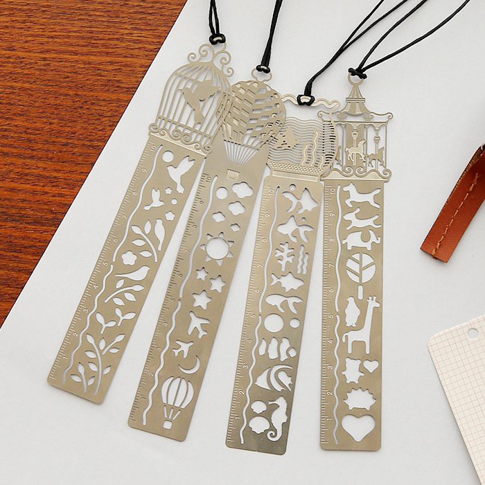 Thước Vẽ Trang Trí Ruler Bookmark - Birdcage