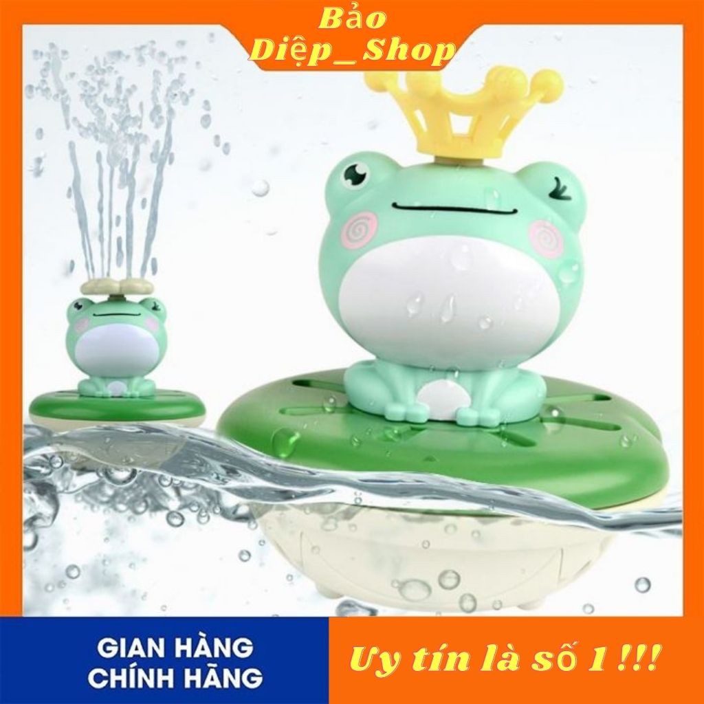 Ếch phun nước,đồ chơi nhà tắm phun nước cho trẻ nhỏ chạy bằng pin với 5 đầu phun thay đổi.