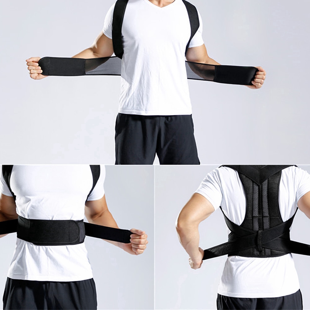 2020 Back Waist Posture Corrector Adjustable Adult Correction Belt Waist Trainer Shoulder Lumbar Brace Spine Support Belt Vest | BigBuy360 - bigbuy360.vn