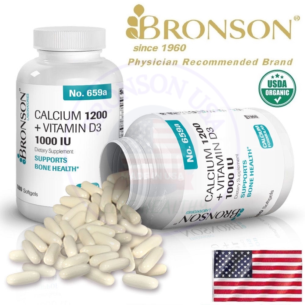 Organic Oyster Shell Calcium & D3 - 180/250 viên Mỹ - Giúp xương chắc khỏe