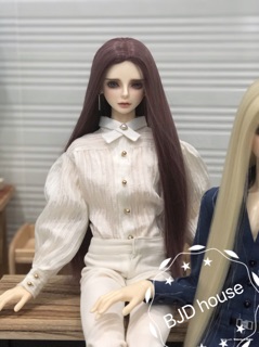 Tóc thẳng dài cho búp bê bjd 1/3  1/4 1/6