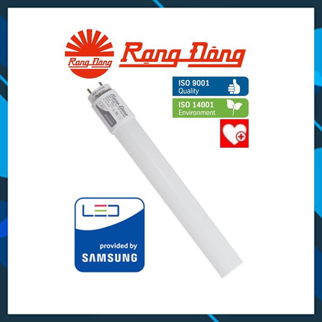 BÓNG ĐÈN TUÝP LED 0.6M/ 1.2M NHÔM NHỰA- RẠNG ĐÔNG (ÁNH SÁNG TRẮNG)