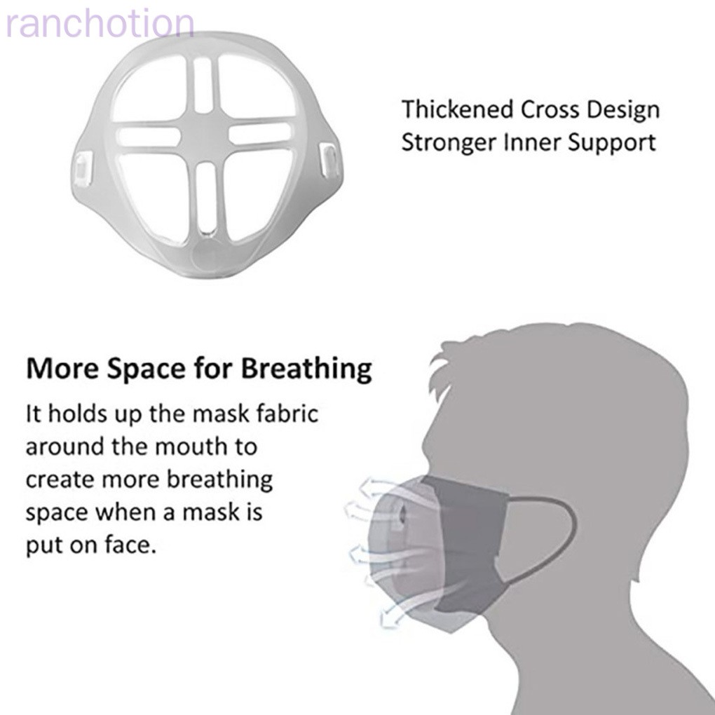 (Hàng Mới Về) Set 4 Khẩu Trang 3d Bằng Silicon Thoáng Khí Chất Lượng Cao