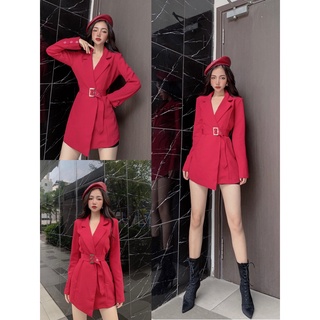 Đầm Vest mini kèm thắt lưng