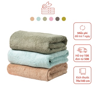 Khăn tắm Nam Đô cotton cao cấp mềm mại, khăn tắm lớn kích thước 70x140cm phong cách hàn quốc 2022 -23420