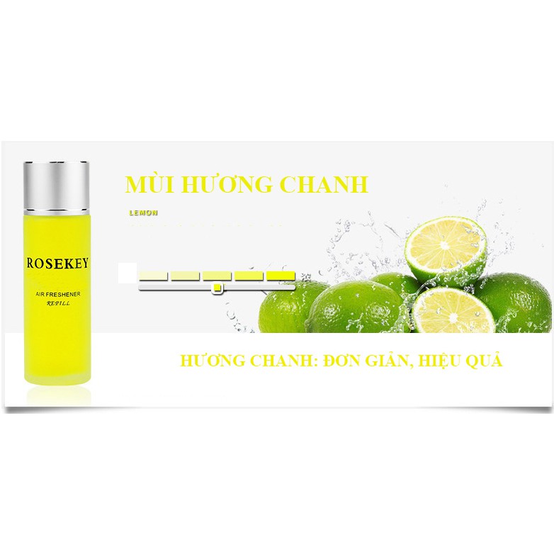 Nước hoa ô tô cao cấp Roseky lọ 100ml - Hàng nhập khẩu