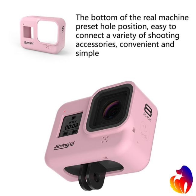 Blackhole Ốp Bảo Vệ Camera Hành Trình Gopro Hero 8 Kèm Dây Đeo Chống Thất Lạc