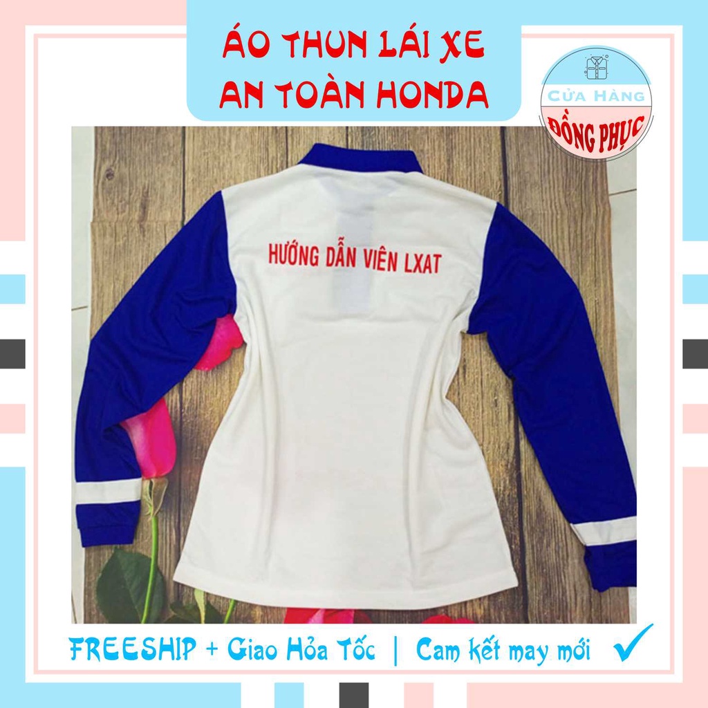 ĐỒNG PHỤC ÁO THUN LÁI XE AN TOÀN - ÁO THUN LÁI XE AN TOÀN CHÍNH HÃNG HONDA, ĐÚNG CHUẨN CỦA HONDA