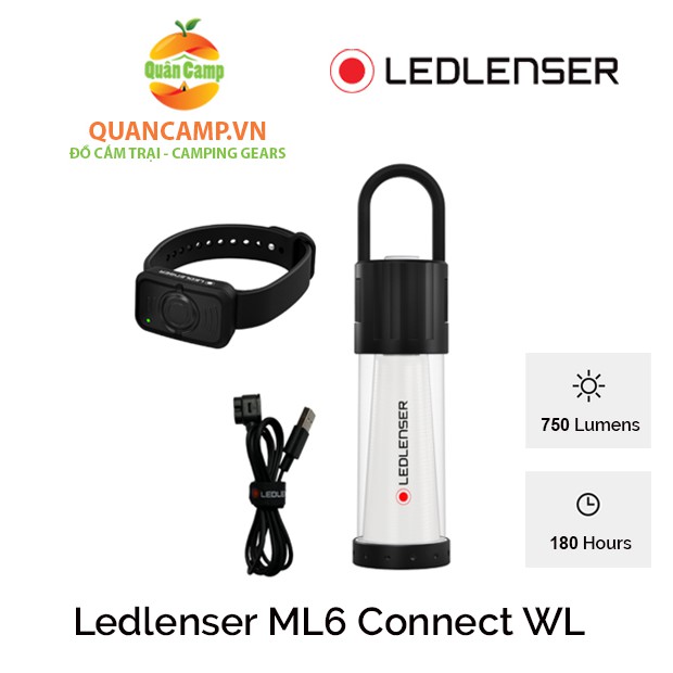 Đèn pin cắm trại Ledlenser ML6 connect Wireless (750 lumens)