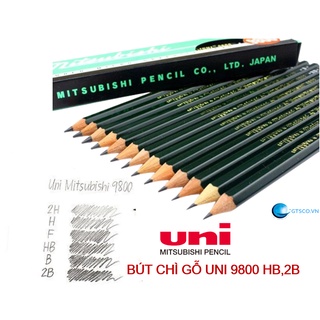 Bút chì phác thảo Uni Mitsubishi 9800