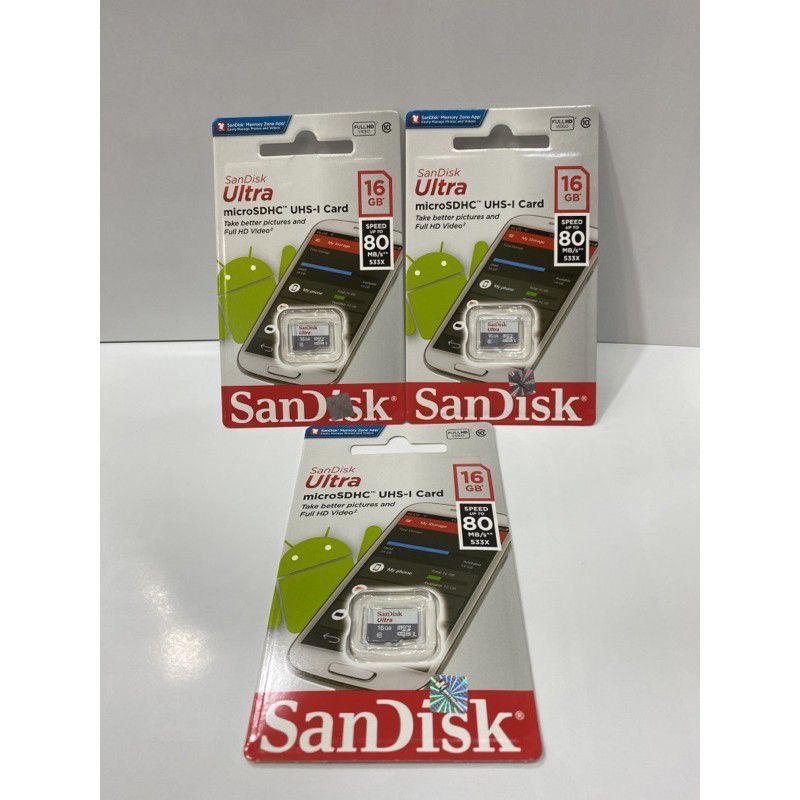 Thẻ Nhớ Sandisk Micro Clss 10 16gb 80mbps Micro Mmr 16gb Class10