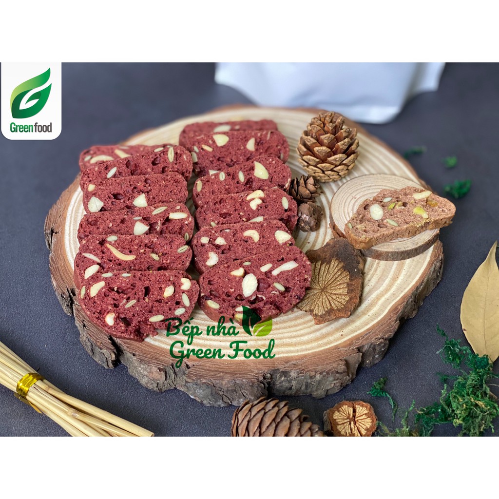 Bánh BISCOTTI GreenFood 5 vị nguyên cám KHÔNG ĐƯỜNG dành cho người ăn kiêng, giảm cân, tiểu đường | BigBuy360 - bigbuy360.vn