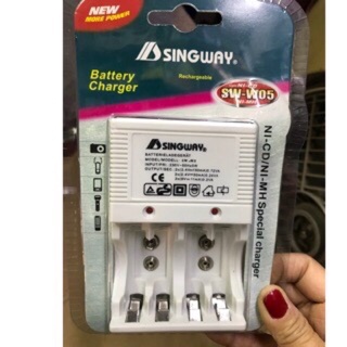 Sạc pin đa năng pin 9v,pin 1,2v aa,pin 1,2v aaa