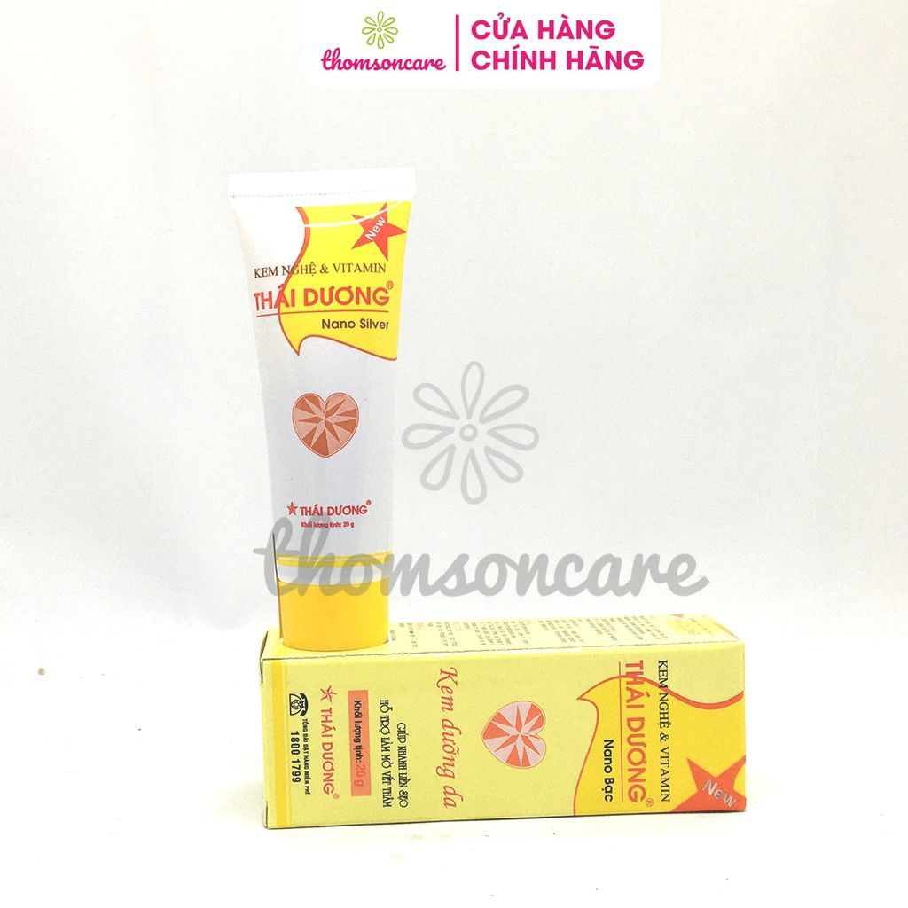 Kem nghệ và vitamin Thái Dương Nano Bạc - Giúp hết mụn, mờ thâm - Chính hãng Thái Dương