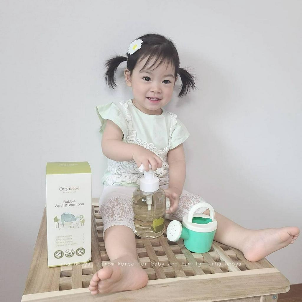 SỮA TẮM GỘI TẠO BỌT ORGABEBE CHIẾT XUẤT TỪ THIÊN NHIÊN AN TOÀN CHO DA BÉ