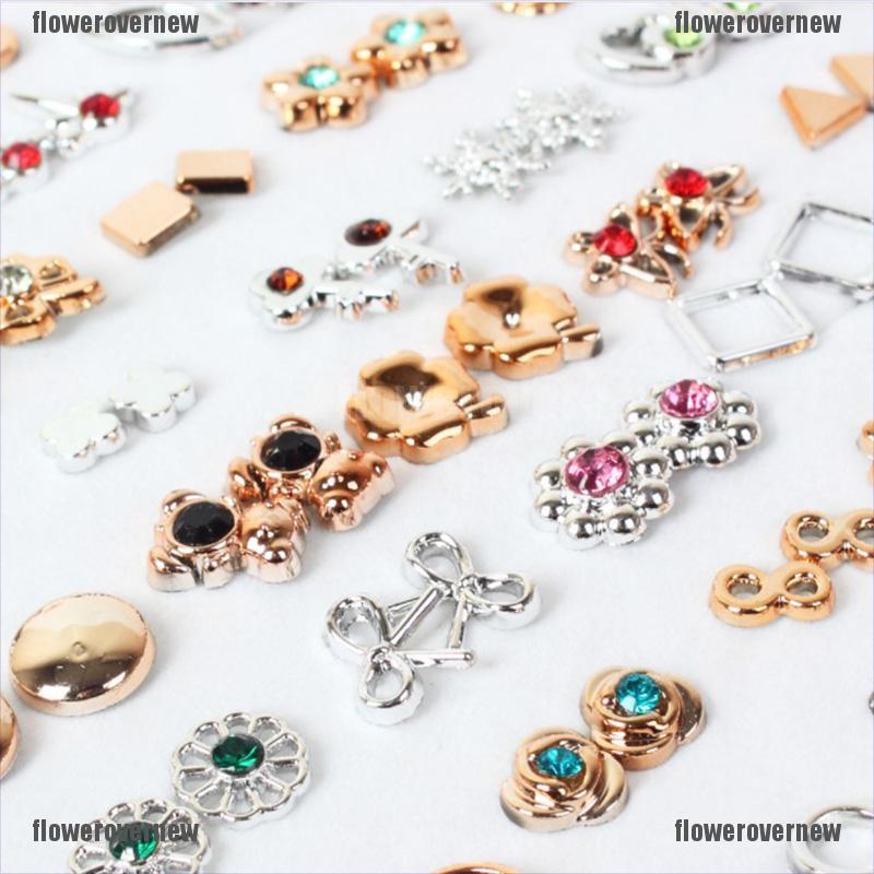 Fnvn 100 Pairs Women Acrylic Crystal Small Stud Earrings Sets Girl Child Earring Fnvv