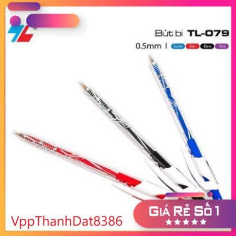 (Sale) Hộp 20 Bút bi Thiên Long TL-079. Ngòi 0.5mm chính hãng