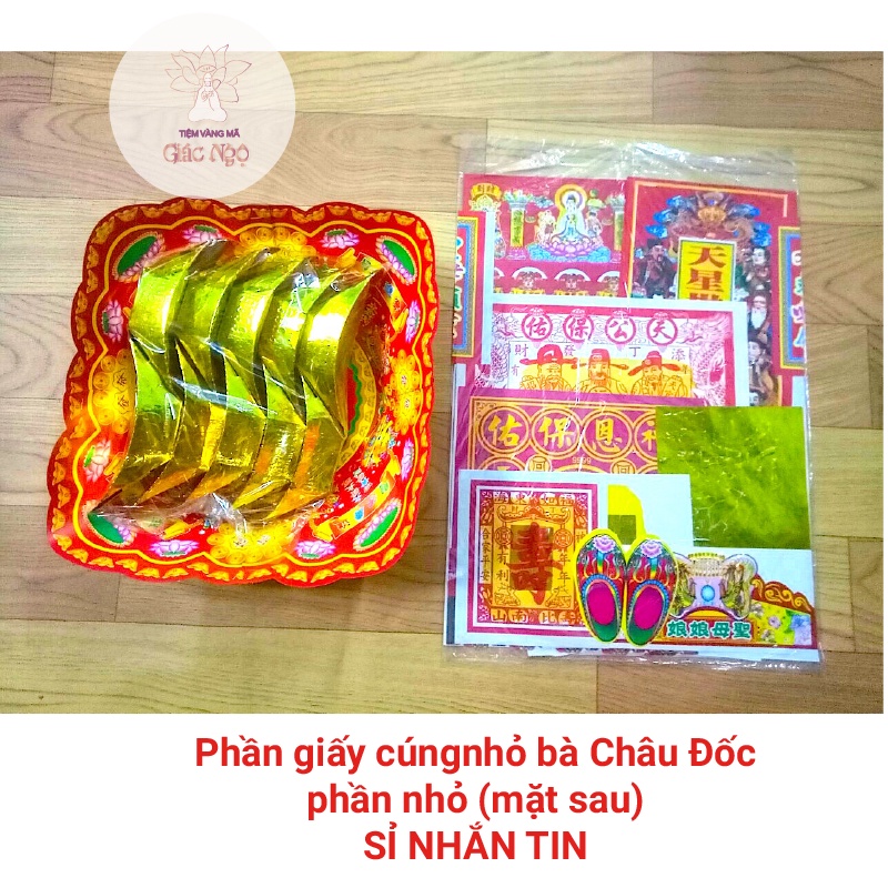Phần Giấy Áo Cúng Bà Châu Đốc - Bà Chúa Xứ Phần Nhỏ - Giấy Cúng Vàng Mã Giá Rẻ Sỉ Lẻ
