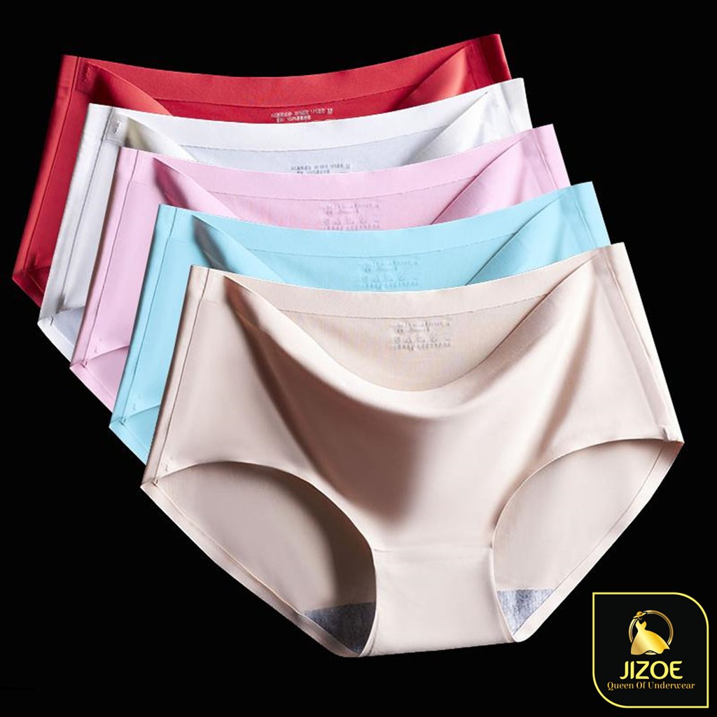 Quần lót nữ Cotton su đúc thun lạnh không viền dễ thương giá rẻ JIZOE QLT04 | BigBuy360 - bigbuy360.vn
