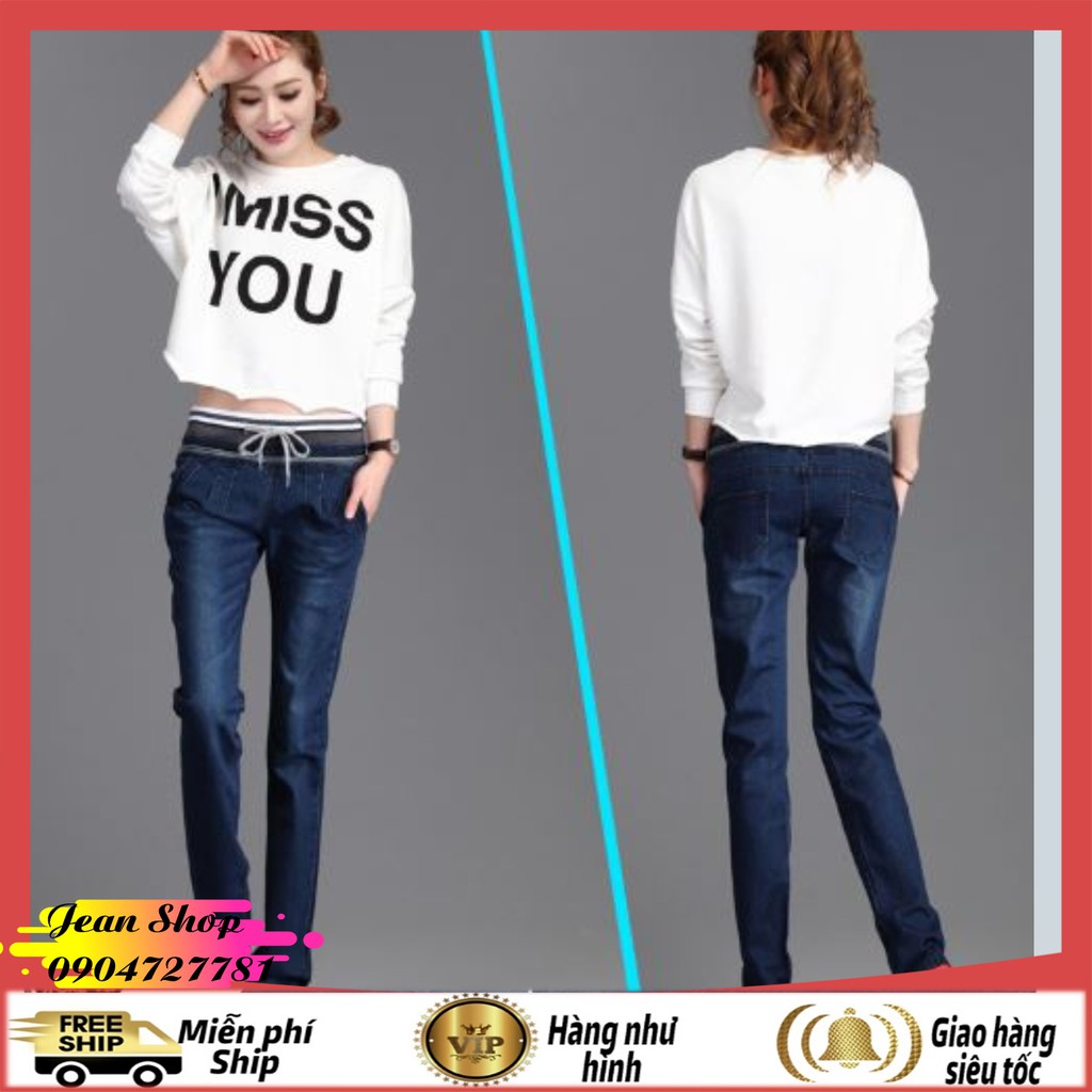 Quần Bò Nữ FREE SHIP Quần jeans nữ giá rẻ hàng quảng châu-Quần bò nữ ống xuông chất đẹp đứng dáng mẫu mới nhất