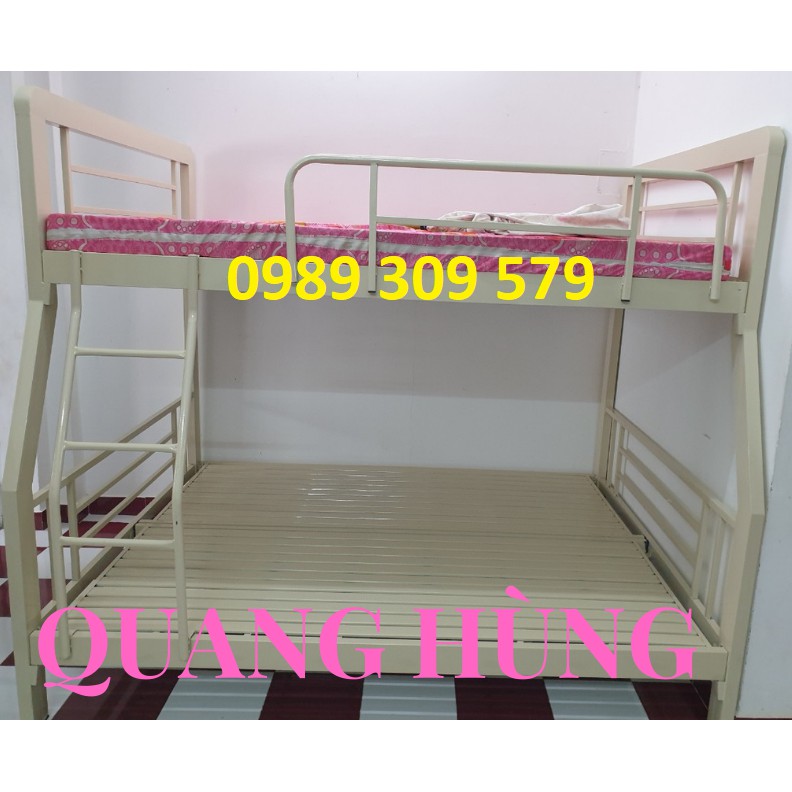 GIƯỜNG TẦNG SẮT HỘP VUÔNG  1M4/1M6 CAO CẤP HCM