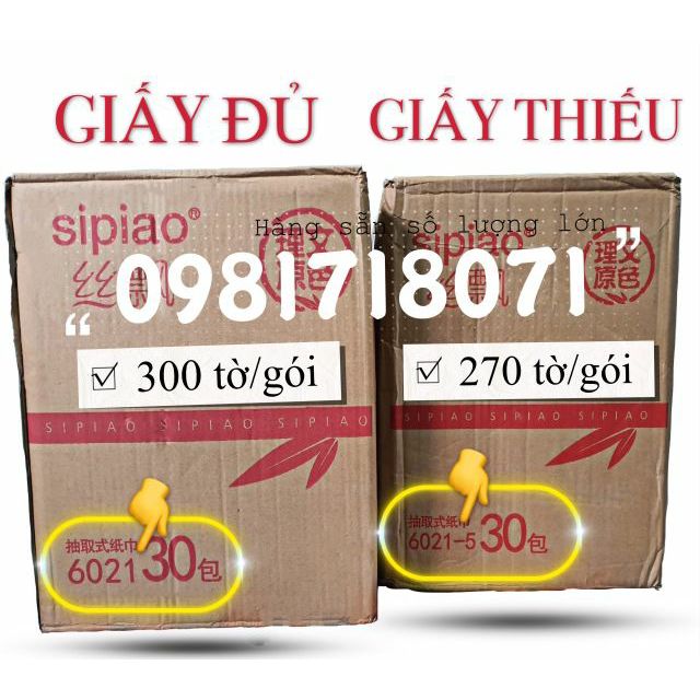 (HOT) THÙNG 30 GÓI GIẤY ĂN GẤU TRÚC SIPIAO (SỈ INBOX GIÁ RẺ SỐ 1) (KHO GIÁ RẺ)