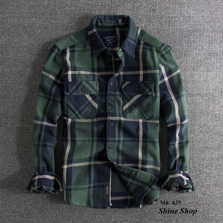 Áo sơ mi Flannel kẻ caro siêu chất