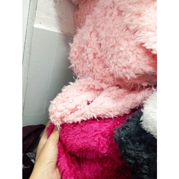 Vải lông sợi màu sắc xịn đéc