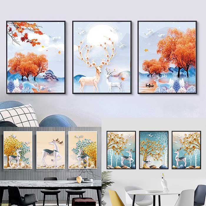 Tranh Treo Tường TRÁNG GƯƠNG - IN UV 3D MIKA CAO CẤP BÓNG BỀN ĐẸP