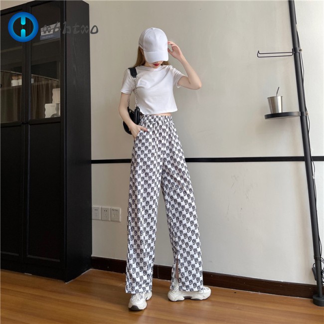 Quần Dài Ống Rộng In Chữ Thời Trang Nữ Tính | BigBuy360 - bigbuy360.vn