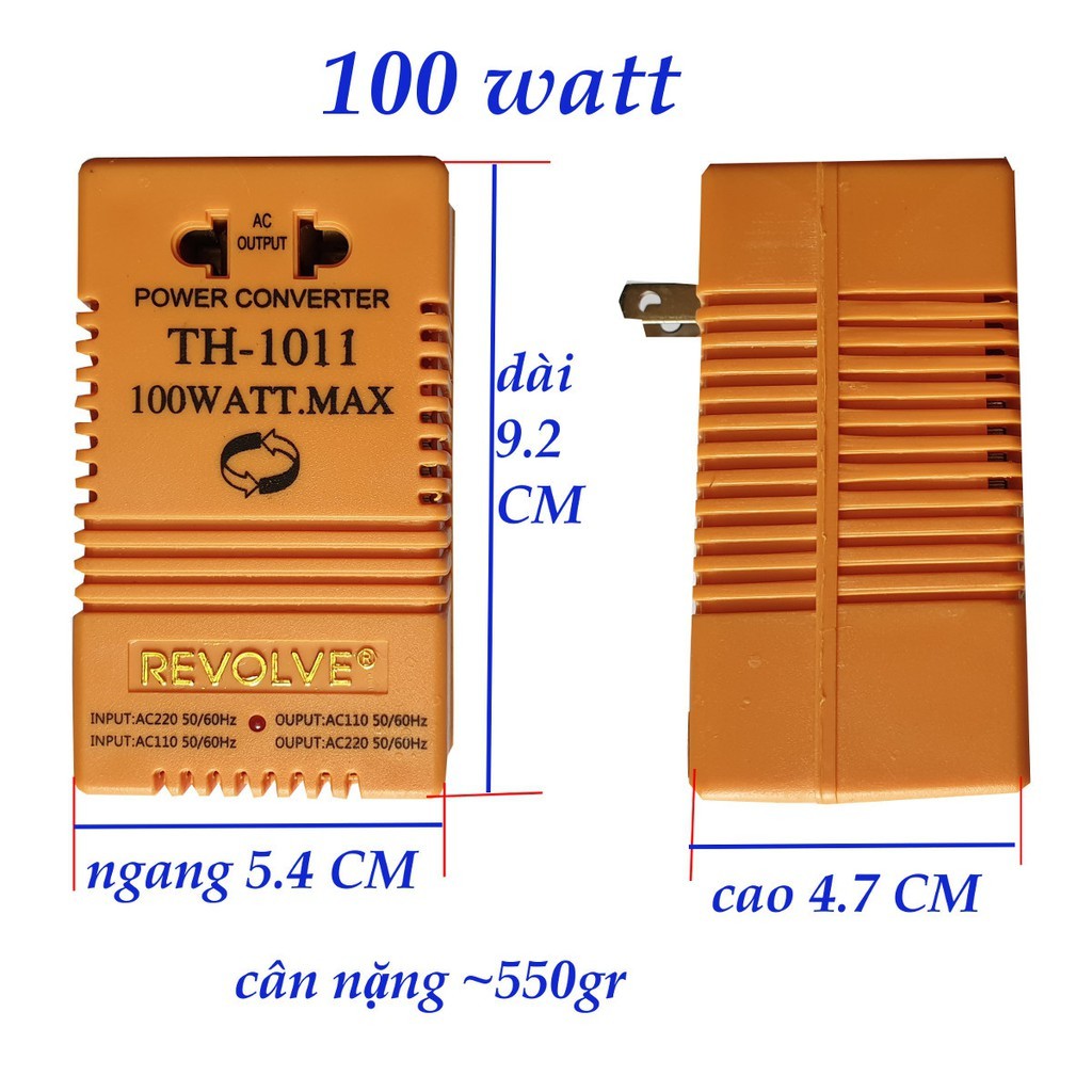 Biến Thế Đổi Điện 2 Chiều từ 220v-&gt;110v và 110v-&gt;220v