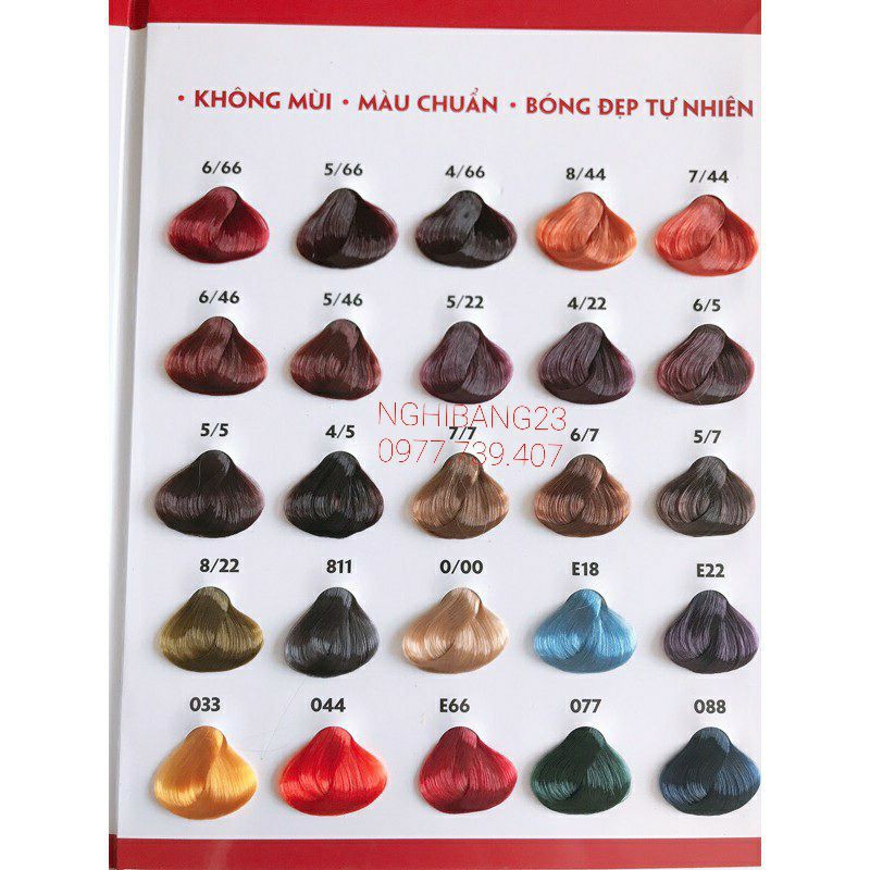 Thuốc nhuộm tóc Cherry gấp đôi dưỡng chất Collagen&Keratin.