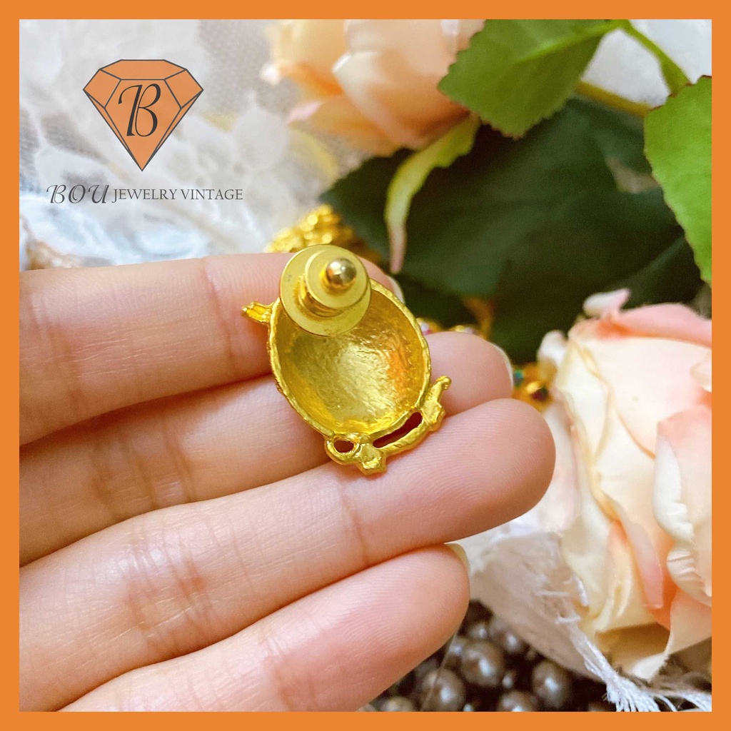 PIN CÀI ÁO HÌNH CHIM CÚ SECONDHAND TRANG SỨC SI NHẬT BẢN BOU JEWELRY VINTAGE MÃ CA219