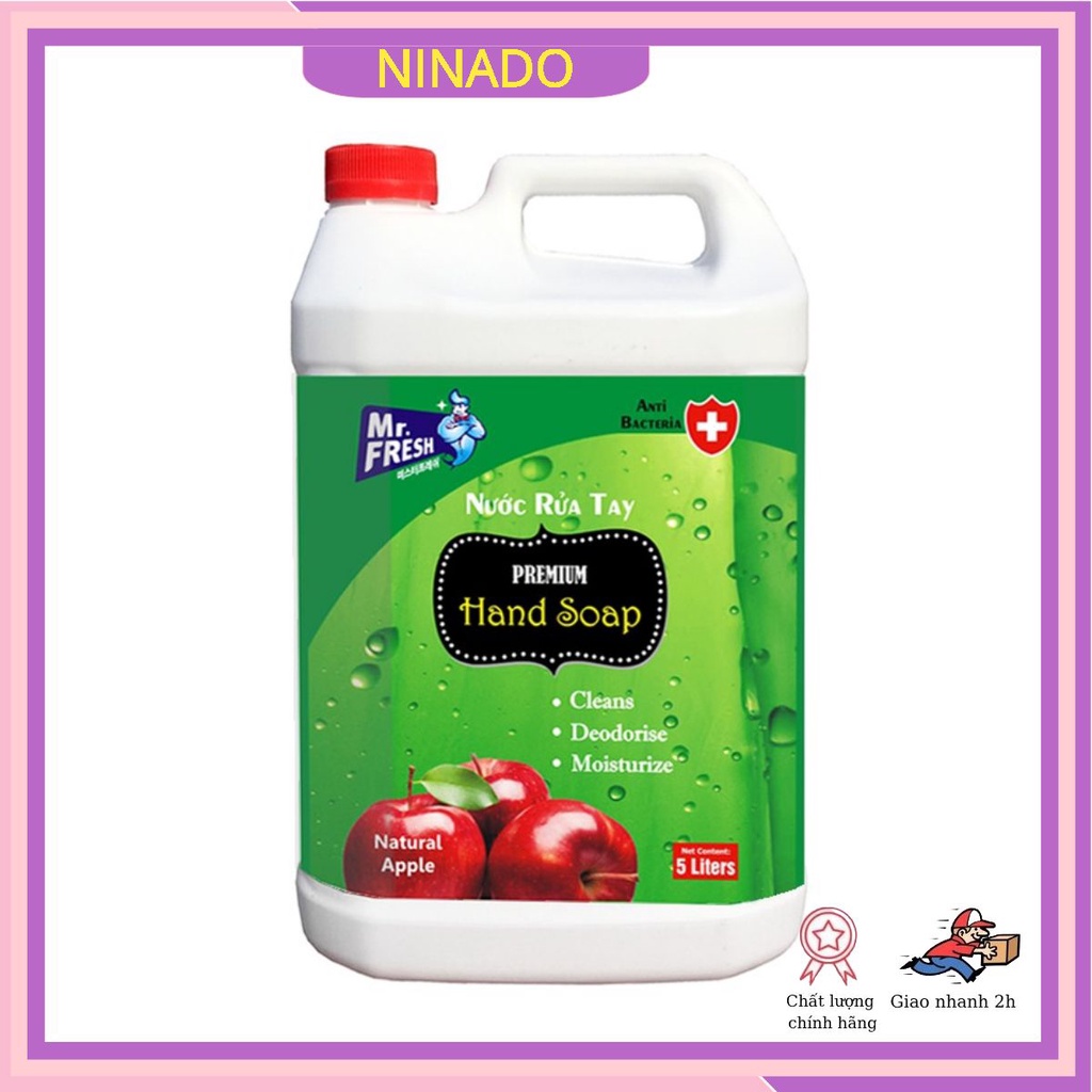 [THƠM -SẠCH] Nước Rửa Tay Premium Hand Soap Mr Fresh Hàn Quốc 5L