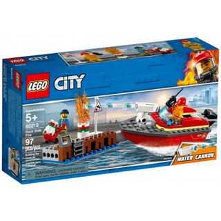Bộ lắp ráp Cứu Hỏa Bến Tàu - LEGO City 60213 (97 Chi Tiết)