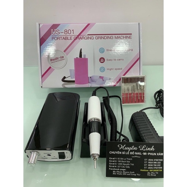 Máy Mài Móng, Máy Mài Tích Điện Làm Nail (Giao Màu Ngẫu Nhiên)