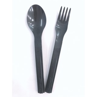 TUPPERWAREHOUSE MALL - BỘ MUỖNG NĨA (2 cái) màu đen xám