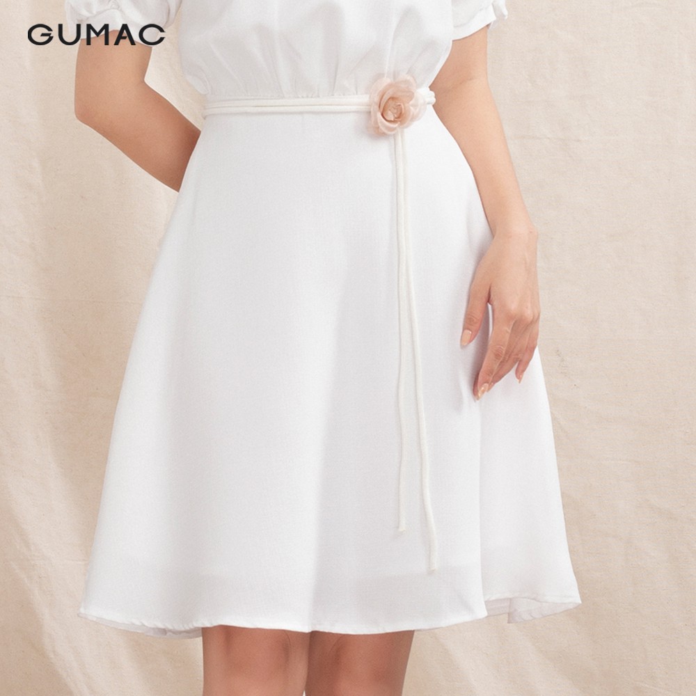 Đầm cổ bèo tay nhún DA1047 GUMAC | BigBuy360 - bigbuy360.vn