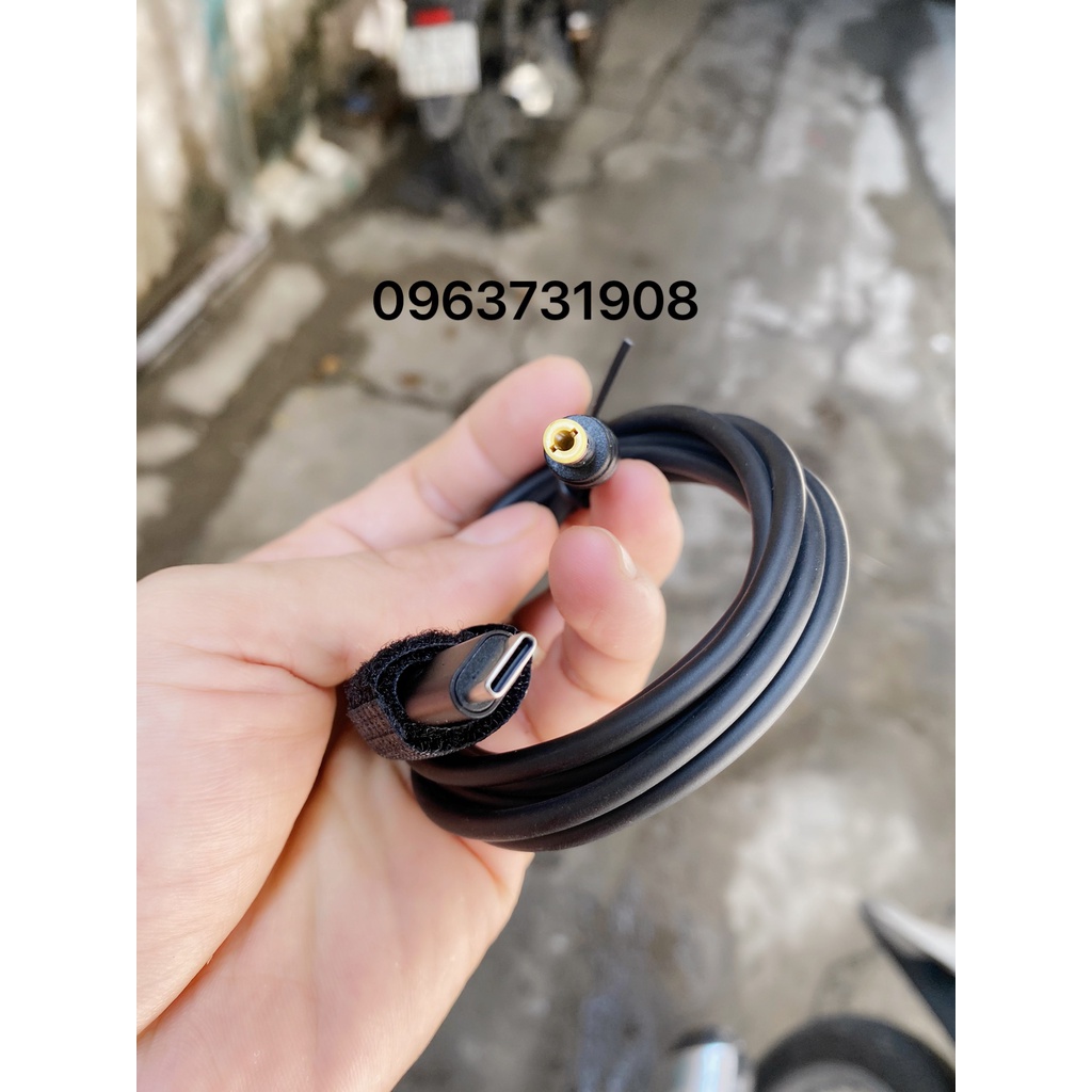 Bộ cáp sạc chuyển type-c sang sạc Asus chân cắm 5.5 2.5mm