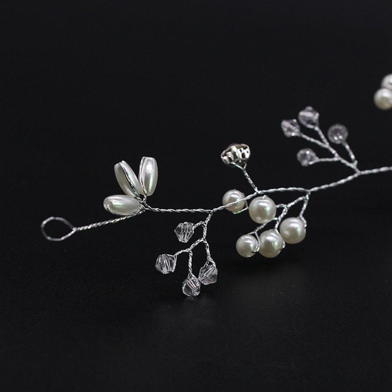 Cài Tóc Dáng Dài Đính Hạt Ngọc Trai Handmade Thời Trang Cho Cô Dâu