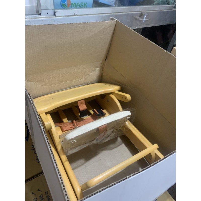 Ghế gỗ ăn dặm tăng chỉnh chiều cao Song Son