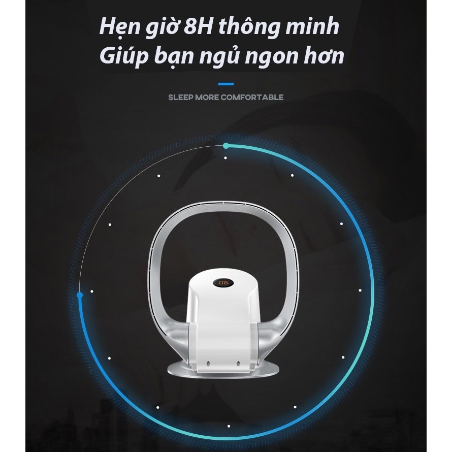 Quạt Không Cánh Điều Khiển Từ Xa CR310 –Màn Hình LED Hẹn Giờ - Để Bàn Treo Tường -9 Tốc Độ Gió Xoay 120 Độ